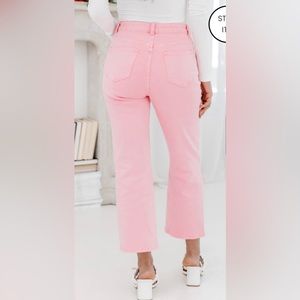 Allie Pink Straight Leg Jeans - 28